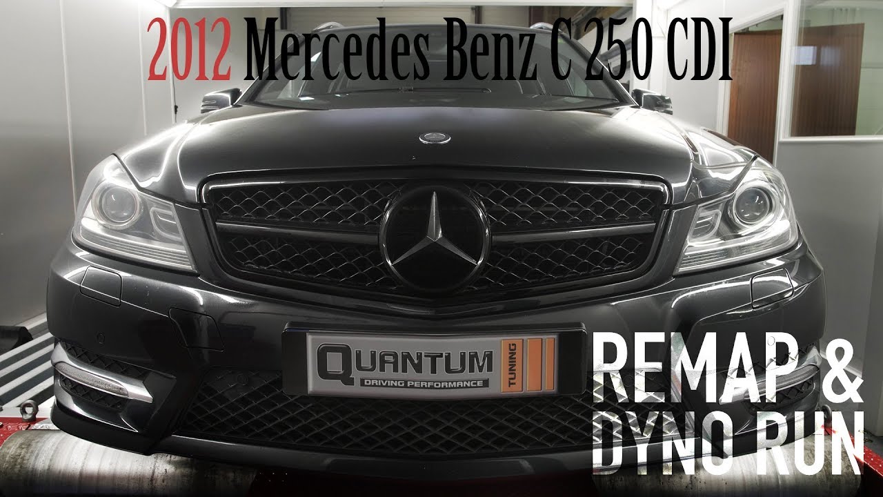 2012 Mercedes Benz C250 AMG Line CDI Remap (Dyno Run)